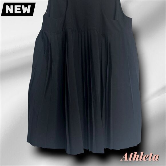 New Athleta Swing Forward Pleated Tank – Black – Size Small - Picture 7 of 8